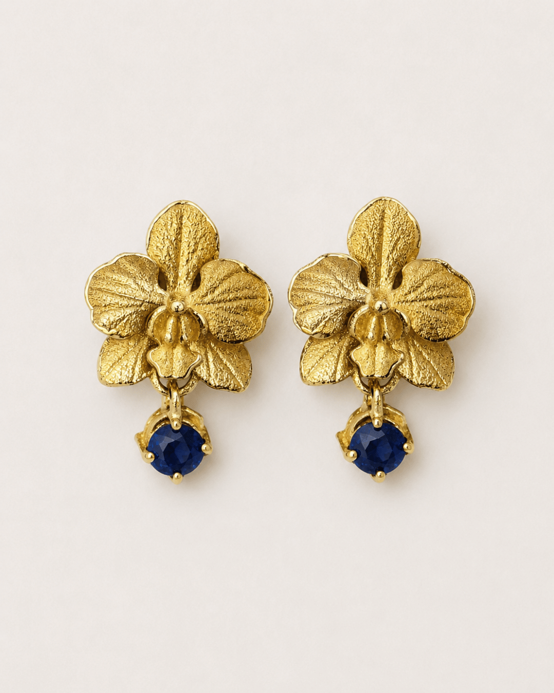 Orchid sapphire earrings