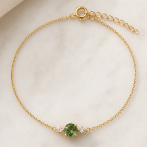Berry tourmaline bracelet
