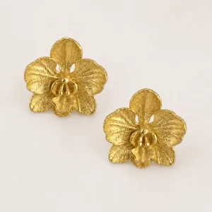 Orchid earrings
