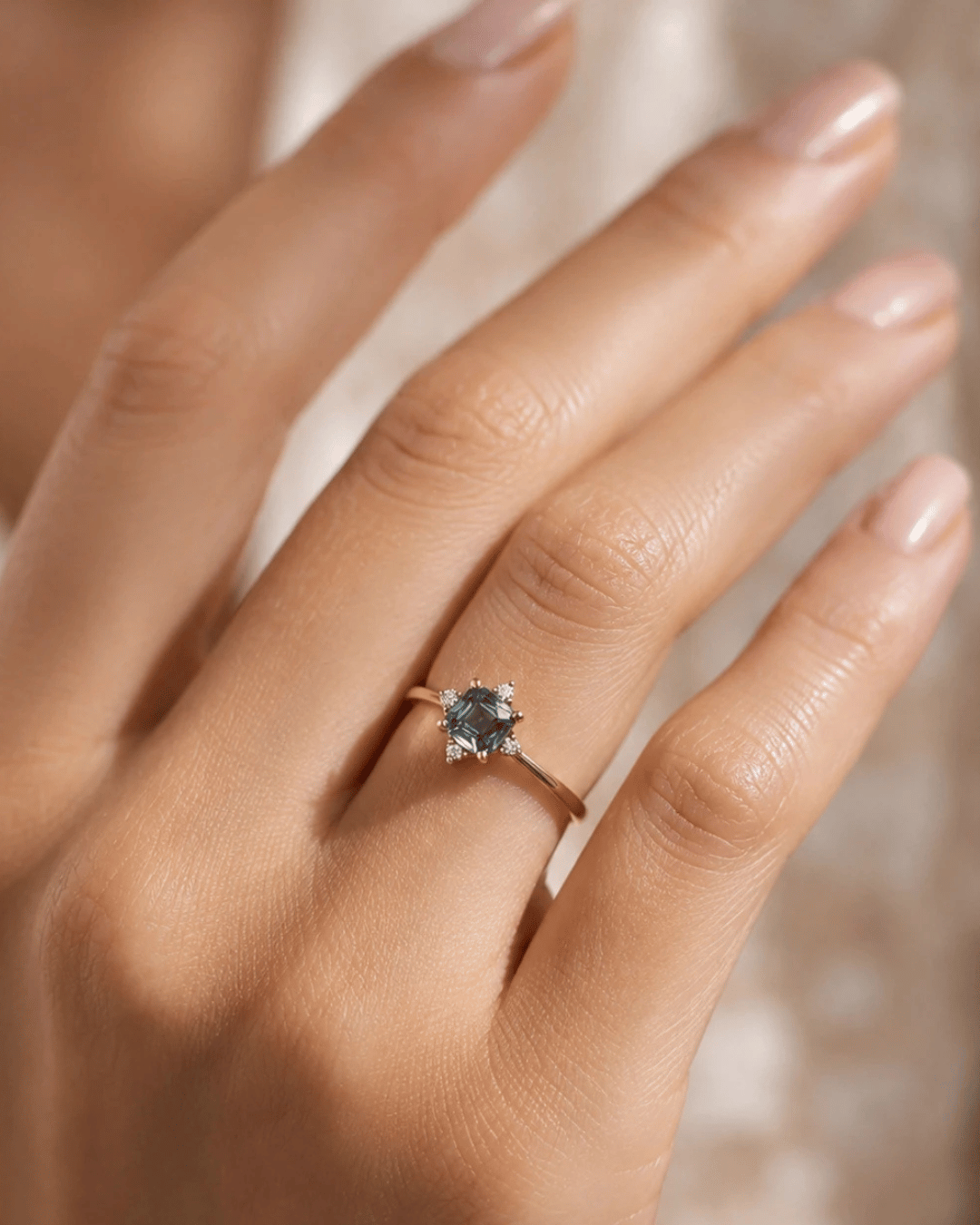Princess sapphire ring Princess sapphire ring