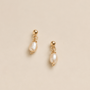 Tiny Pearl Earrings