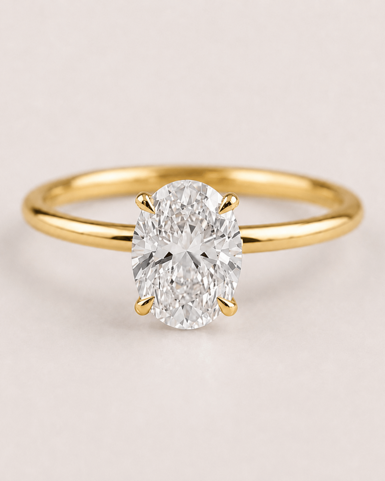 Diamond Oval engagement ring