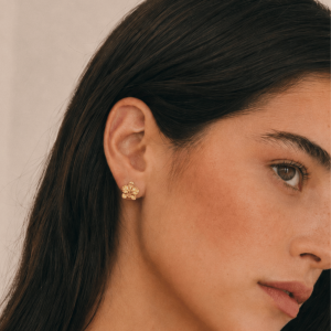 Orchid earrings